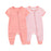2-Pack Unisex Baby Rompers – Soft Cotton Short Sleeve Zipper Jumpsuits for Boys & Girls