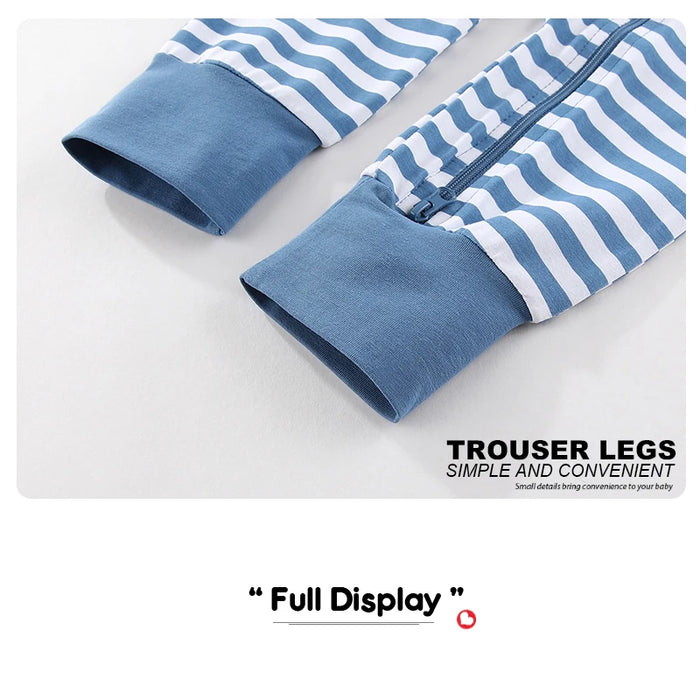 2-Pack Unisex Baby Rompers – Soft Cotton Short Sleeve Zipper Jumpsuits for Boys & Girls