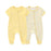 2-Pack Unisex Baby Rompers – Soft Cotton Short Sleeve Zipper Jumpsuits for Boys & Girls