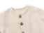 Soft Cotton Baby Romper – Long Sleeve Solid Jumpsuit with Wooden Buttons & Pocket