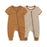 2-Pack Unisex Baby Rompers – Soft Cotton Short Sleeve Zipper Jumpsuits for Boys & Girls